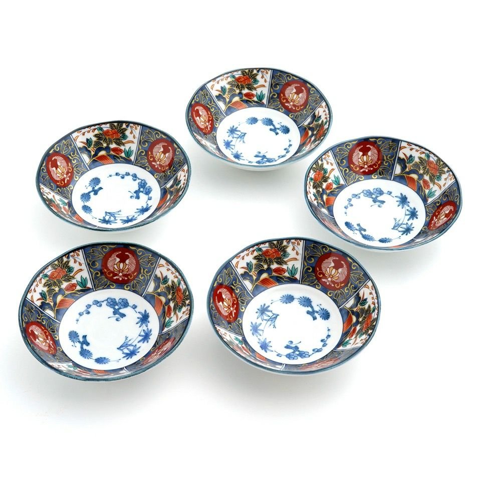 美濃焼セール 【美濃焼SALE】錦彩古伊万里 小鉢揃 〈5個〉 |皿や鉢など