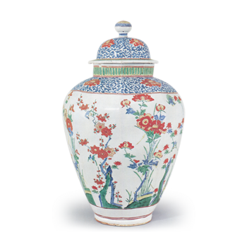 色絵 花鳥文 八角 大壺 | 鶴田 純久の章 お話