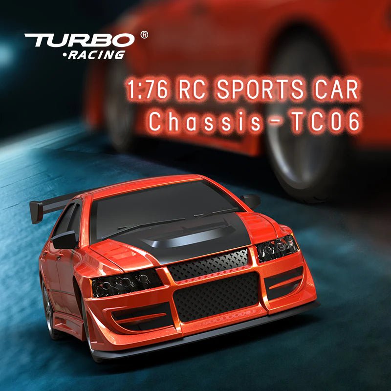 Turbo Racing C76 1/76 RC Sports Car Mini Racing - Red – HeliDirect