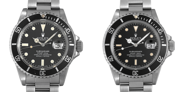 ロレックス サブマリーナ16800と168000の違い～外装、スペック、相場