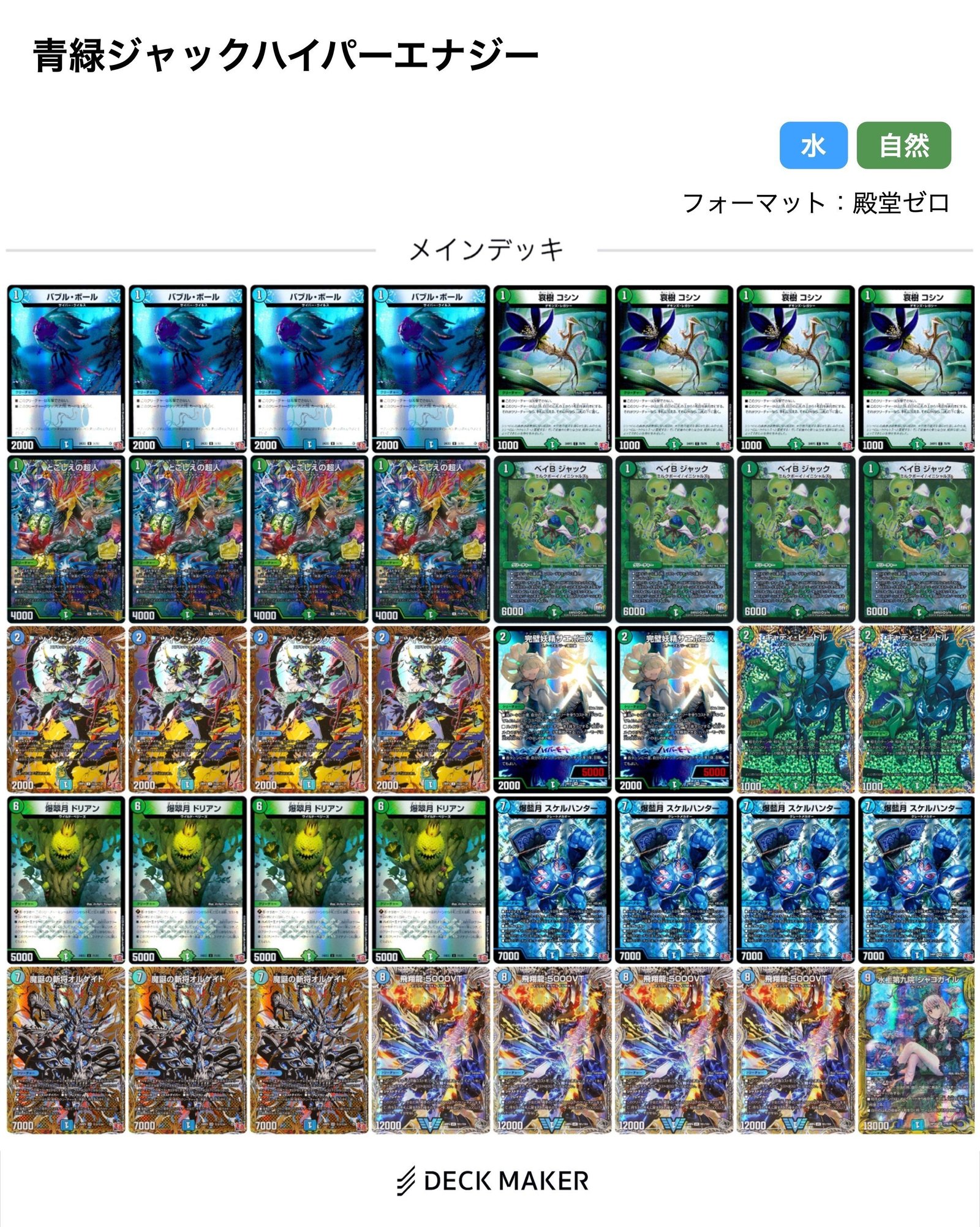 デュエマ 旧環境 ゲートボール 赤青ミッツァイル デッキ デュエマ 旧