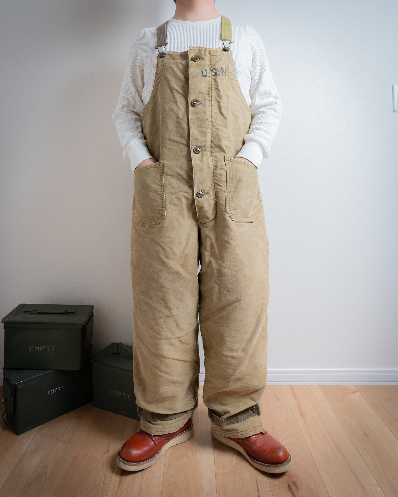 MEDIUM】40's U.S.Navy N-1 Deck Pants 