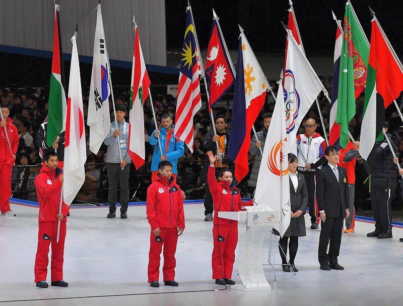 冬季アジア大会：札幌ドームで開会式 32カ国・地域参加 [写真特集2/8