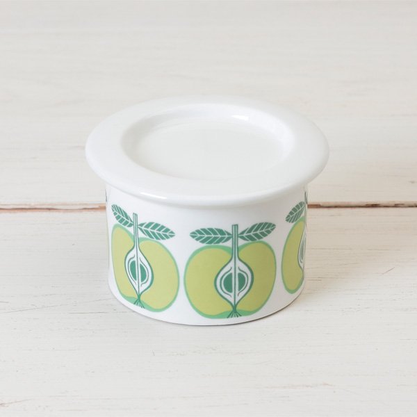 ヴィンテージ】Arabia/アラビア/Pomona/ポモナ/ジャムポット/リンゴ(小