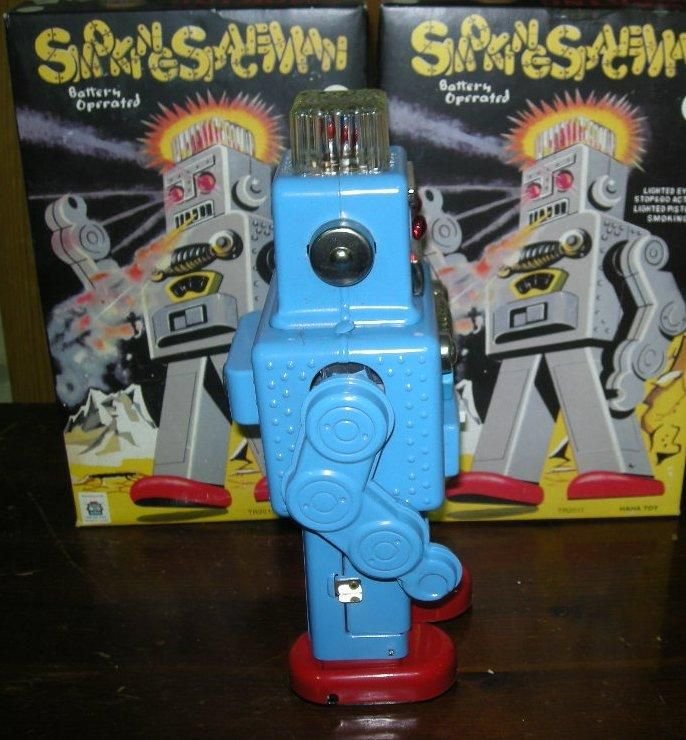 リプロ、スモーキングロボットSCHYLLING COLLECTOR TOYブリキ製