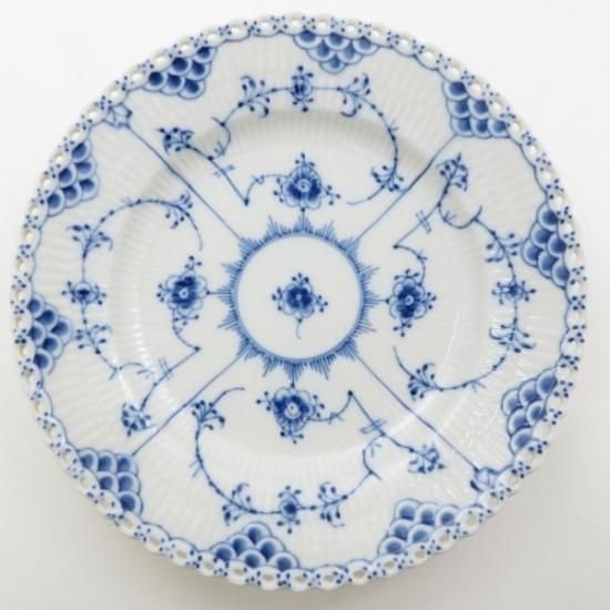 ロイヤルコペンハーゲン プレート□ブルーフルーテッド フルレース