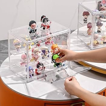 Amazon.com: BOHOIDEE 3 Tiers Clear Display Case with Lights