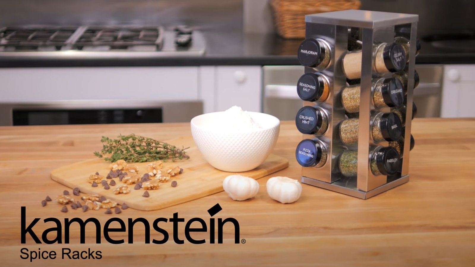 Amazon.com: Kamenstein Jar Bamboo 3-in-1 Spice Organizer for