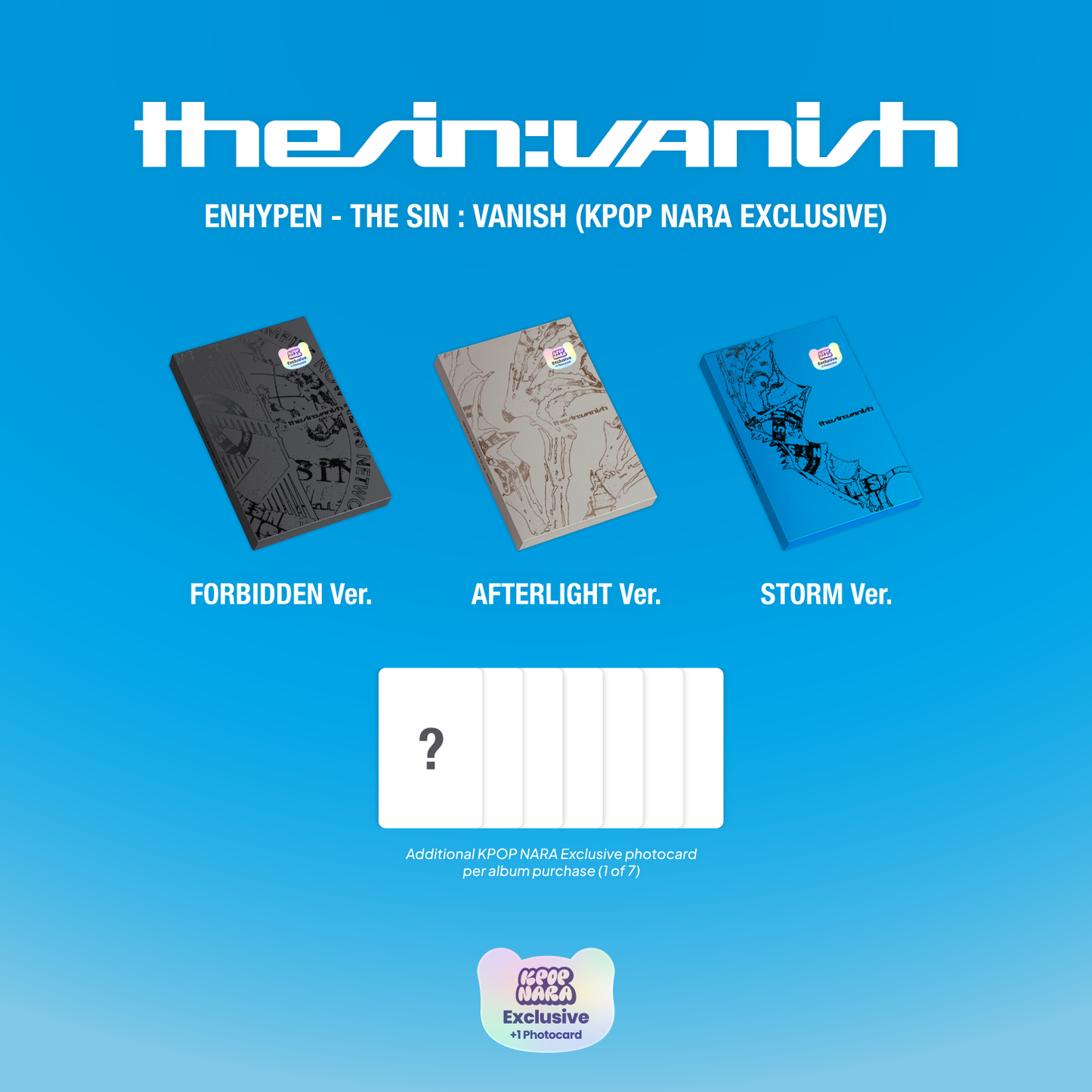 ENHYPEN - THE SIN : VANISH [KPOP NARA EXCLUSIVE] – Kpop Nara