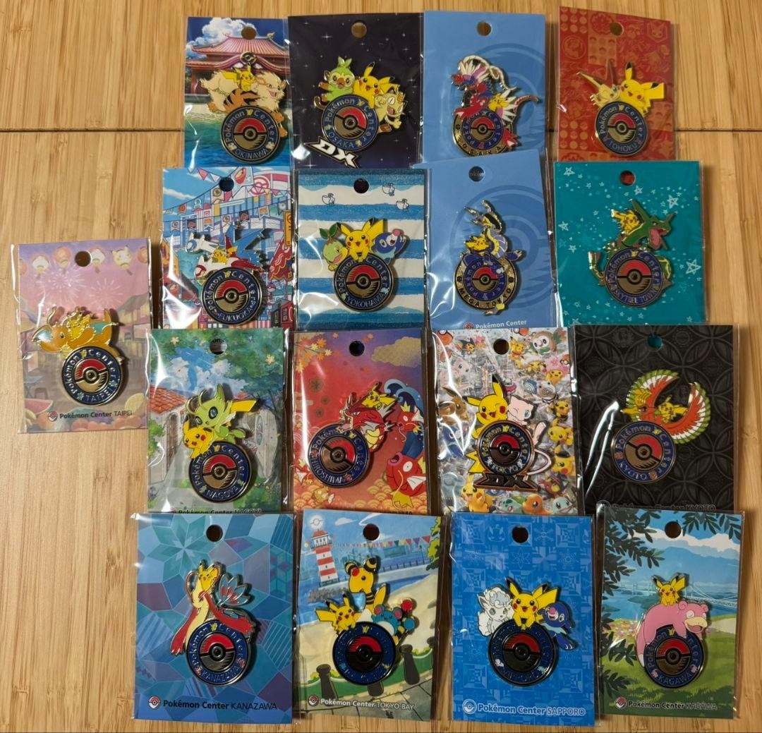 ポケモンセンター　ピンズ　国内国外17種セット ピンズコレクション ビビヨン全20種セット ｜【公式】ポケモンセンター