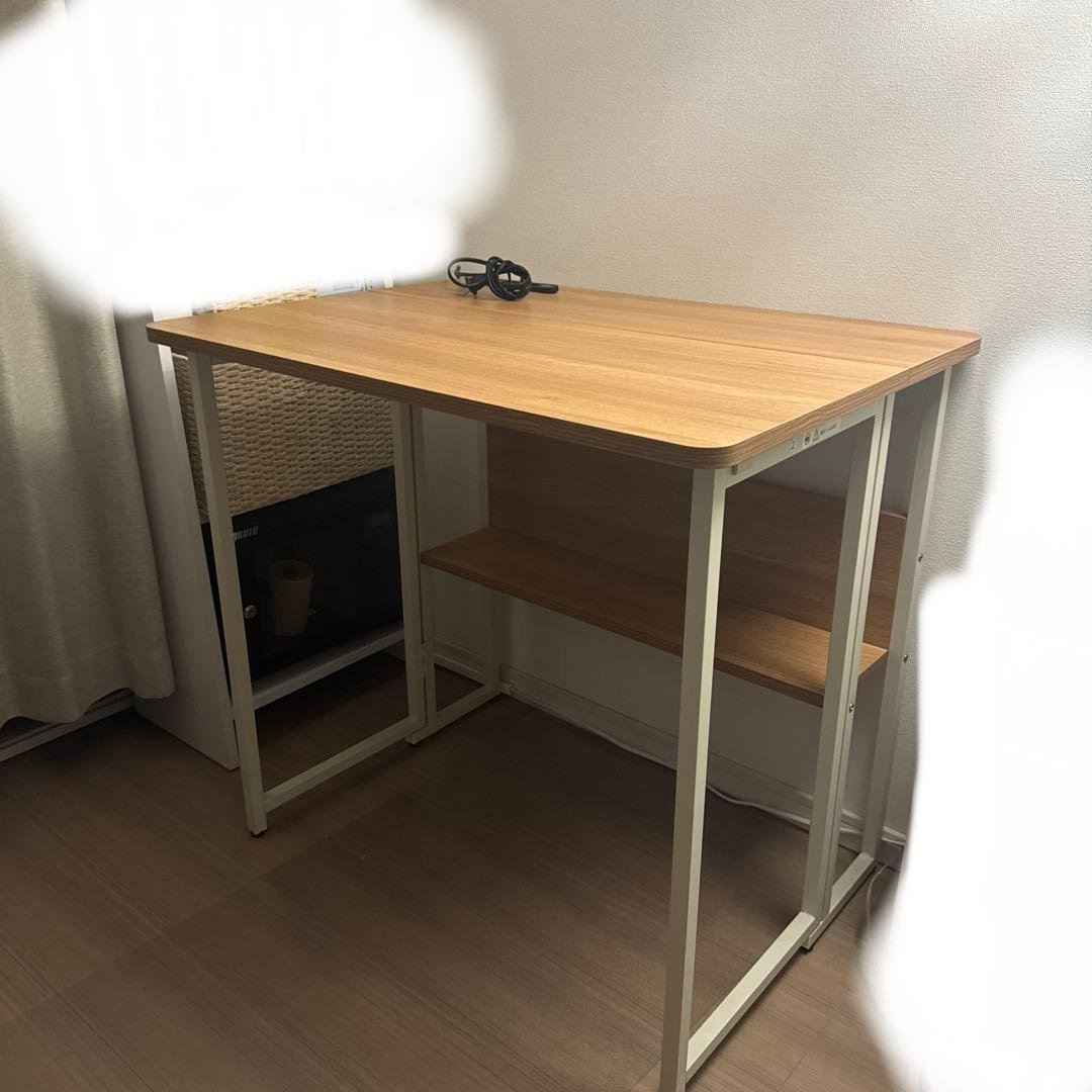 折りたたみデスク　神戸市で引受け場合は送料5,000円分無料 楽天市場】折りたたみテーブル 簡単組立 キャスター付き 幅72 奥行36