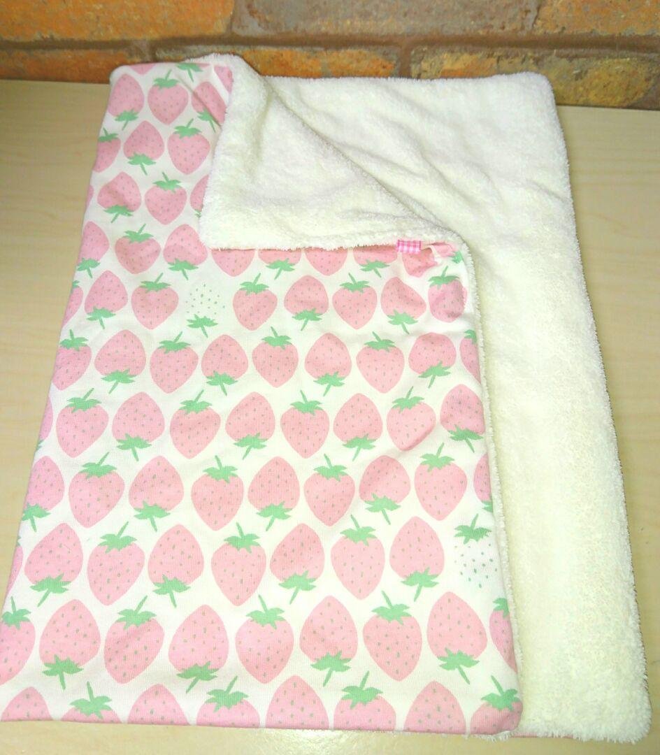 専用❤みかん＊小さな小さな⭐マルチマット❤いちご…パステルピンク❤ Mother garden（マザーガーデン） 野いちご ミニミニタオル 3枚セット