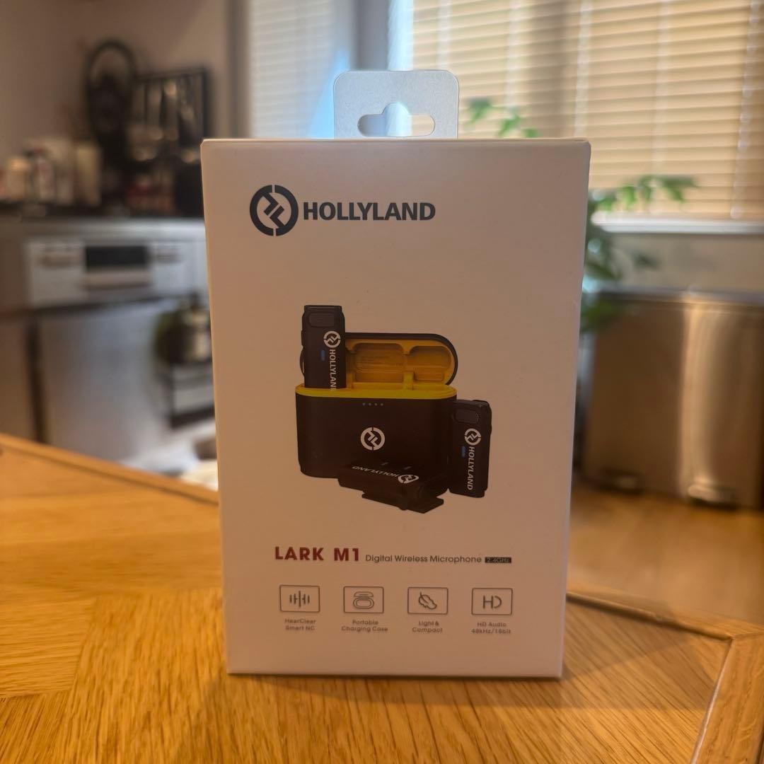 【新品未開封】Hollyland-Lark M1-ワイヤレスマイク Hollyland、ワイヤレスノイズキャンセリングマイクシステム「LARK M1