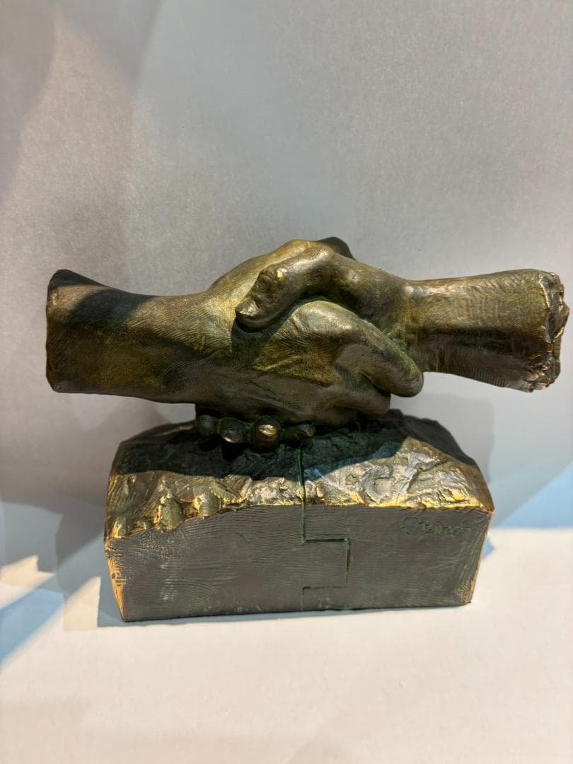 ミロアントニオ パクト ブロンズ握手彫刻 1995年 3668/3999スペイン 北村西望 ブロンズ像「安土錦秋」／ホームメイト