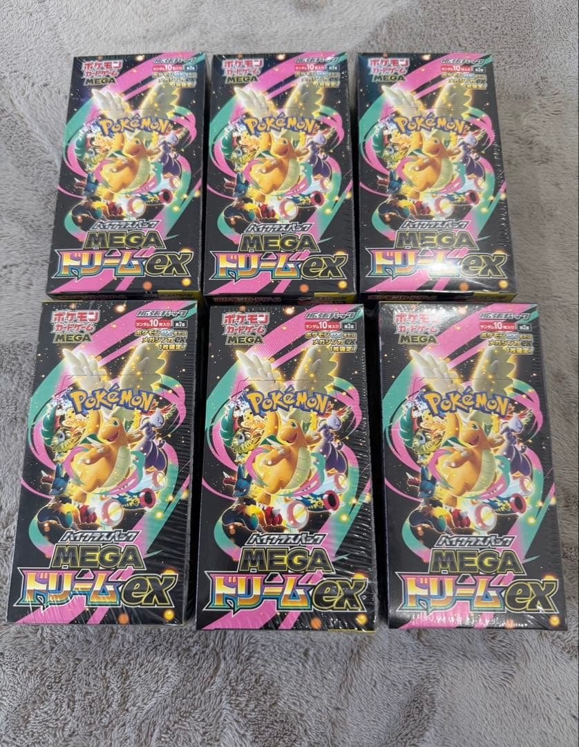 ポケモンカードゲーム MEGAドリームEX シュリンク付き 6BOX ポケモンカード MEGAドリームex 6box 未開封シュリンク付き｜Yahoo