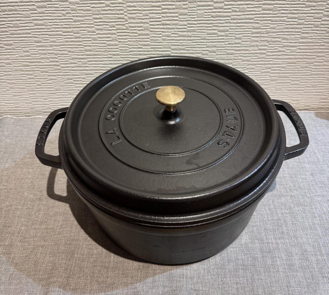 staub ストウブ ブラック 28cm Staub（ストウブ） 【並行輸入品】 鍋 両手鍋 28cm ストウブ鍋 IH ガス