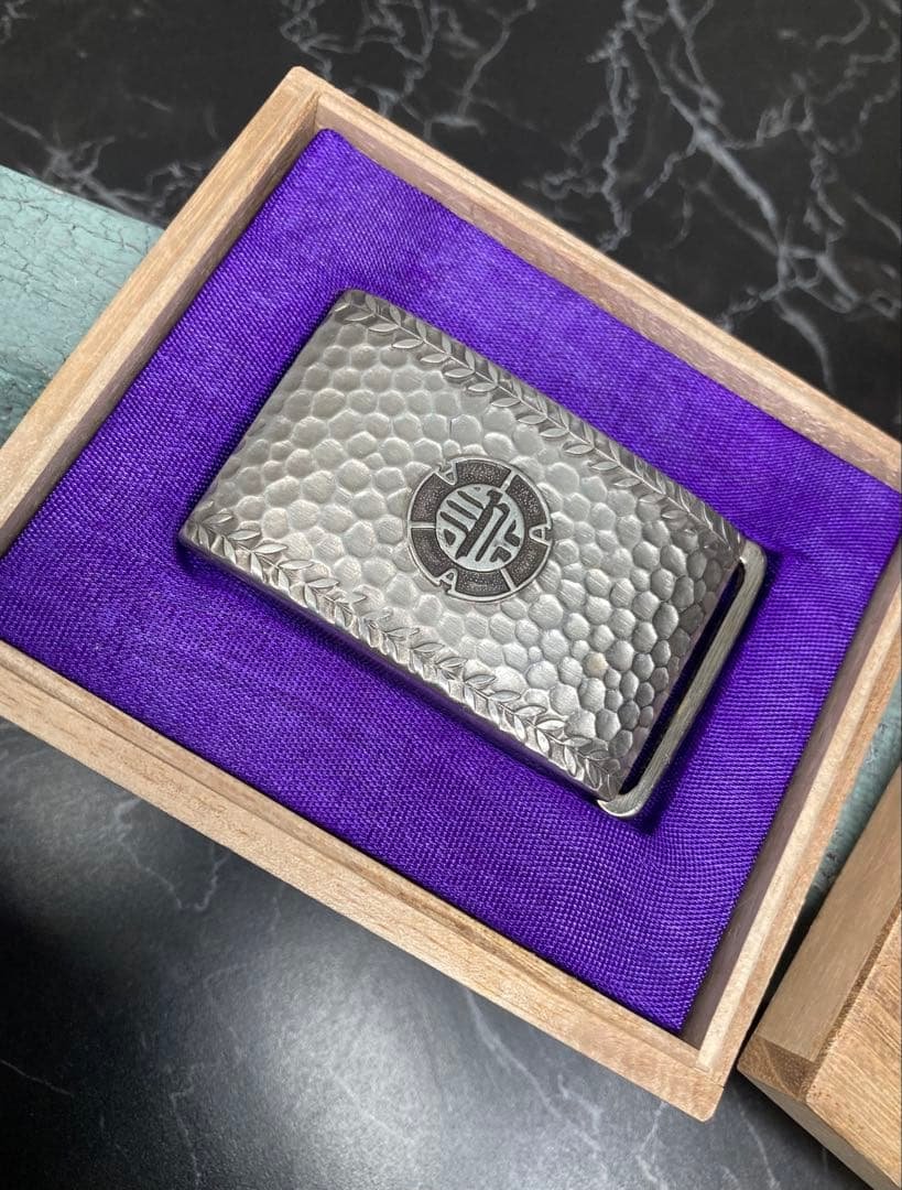 [A] 銀製 創立十周年記品 10年勤続表彰 東京証券業協曹 ベルトバックル 令和5年度 上田興産株式会社 高月事業所 創立記念式典 永年勤続表彰