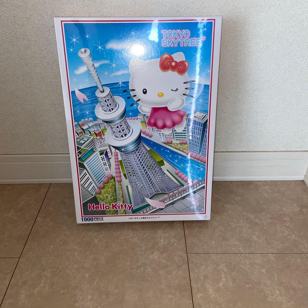ハローキティと東京スカイツリー　ジグソーパズル1000ピース 楽天市場】1000ピースジグソーパズル ハローキティと東京スカイツリー